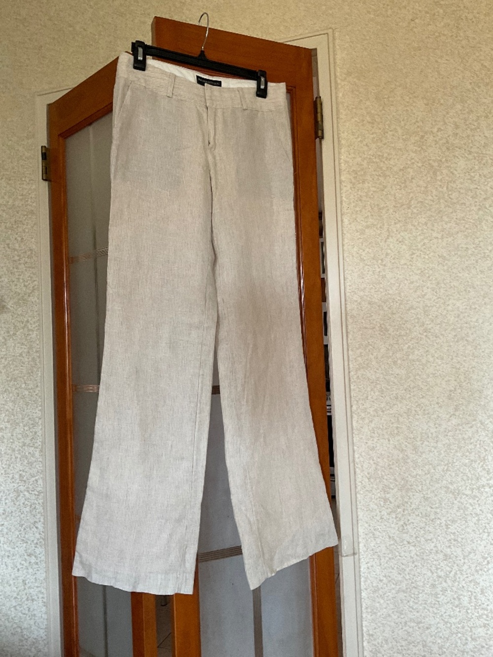 Banana Republic linen blend beige trousers